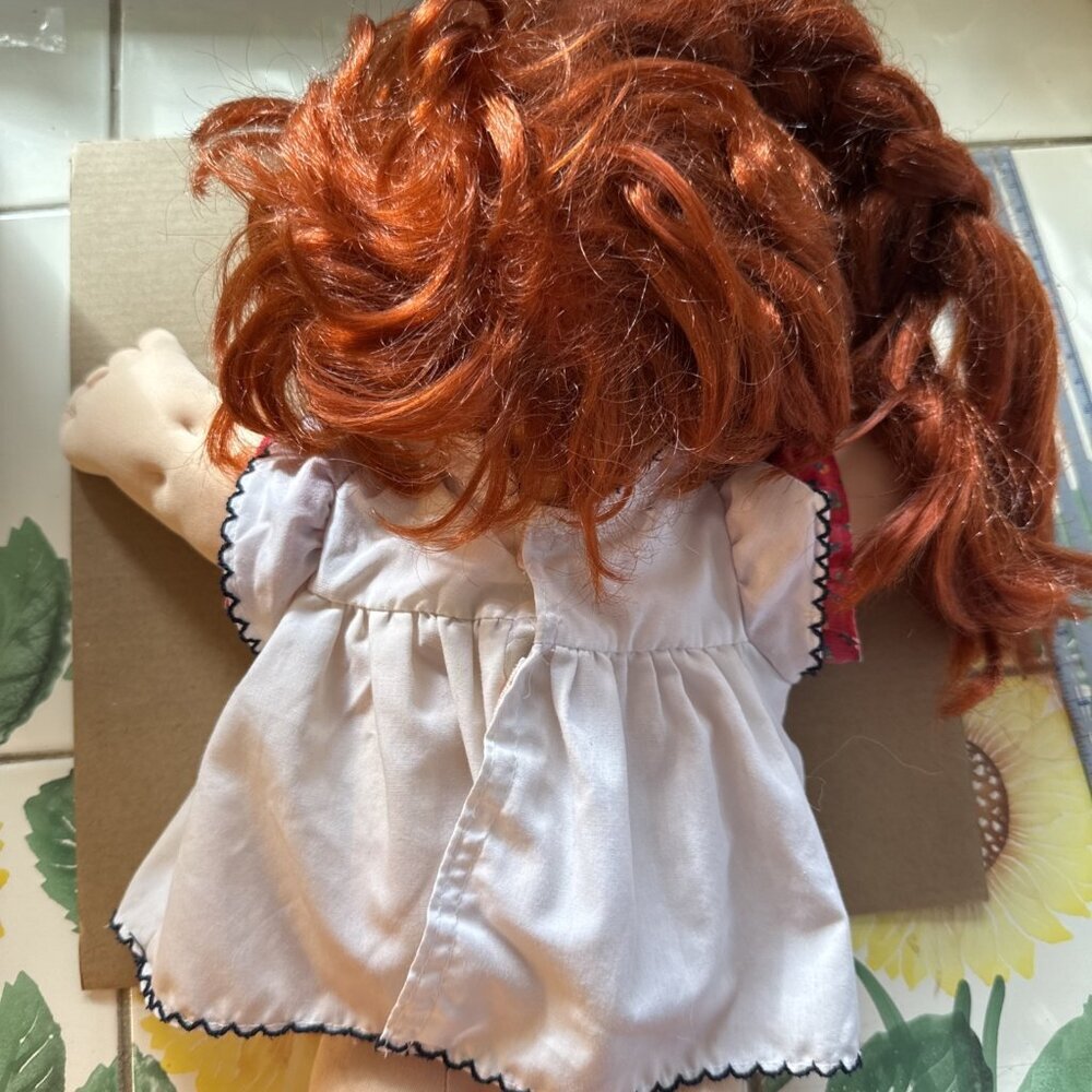 1983 Cabbage Patch Kids Growing Hair Doll Strawberry Red Hair Green Eyes - Picture 6 of 16
